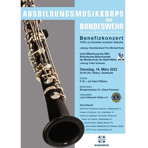 Benefizkonzert des Ausbildungsmusikkorps der Bundeswehr