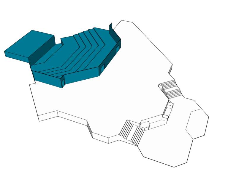 kleiner Saal abgesenkt, mit Orchestergraben