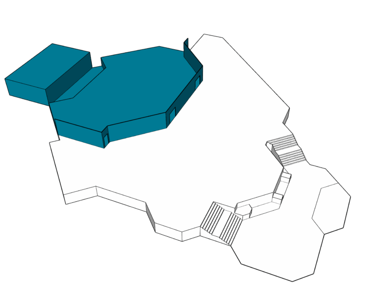kleiner Saal ebenerdig, mit Orchestergraben